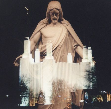 Elder Franz Glen Butler took this great double-exposed picture of the Christus statue and the Washington Temple on 2/13/2000 (I think)
David  Pabst
26 Aug 2003