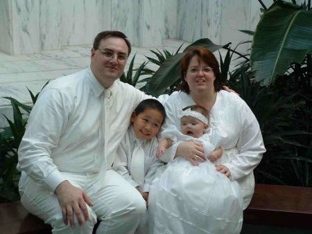 Here is the picture I originally tried to send (hopefully this really is the right one). This is a picture of all of us right after we had Lexie sealed to us (yeah, that cookie dough as caught up with me!)
Joaquin 