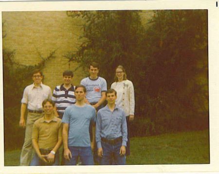 We were all able to get together for this photo at the mission conference Sept 1975.
Top Row L to R: Elders Olsen, Ross Hergoz, Craig Huff & Sister ??.
Bottom Row L to R: Elders Vincent Saunders, Brian Lobbes & Michael Wilson.
Michael Kim Wilson
18 May 2004