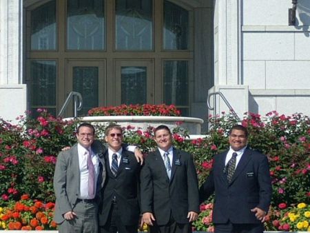 Elder Craig, Elder Jensen, Elder Miller and Elder Fonoimoana in front of the Temple on P-day! -2008
Daniel Patrick Fonoimoana
16 Mar 2009