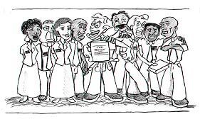 Elder Nell from South Africa drew this for our mission newsletter. It appears at the top of all our mission newsletters.
Russell  Broadhead
24 Oct 2001