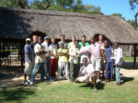 Zone Activity, soccor & walk with lions at Antelope Park, (back) Elders Matale, Weight, Pickering, DePlessis, Bitter, Chambers, Jamison, Clive (front) Sabanda, Ngwira, Br Miss., Br, Miss, Mosesa, Br Miss., Kabadura, (down) Hanyanga
Randall  Knorr
22 Apr 2007