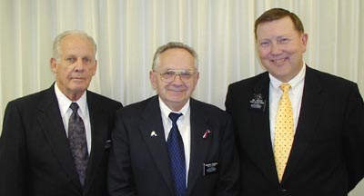 Photo taken 9-22-01
2nd counselor Elder Jensen, President Hendricks, 1st counselor Melvin Nichols
Byron Walther
29 Mar 2002